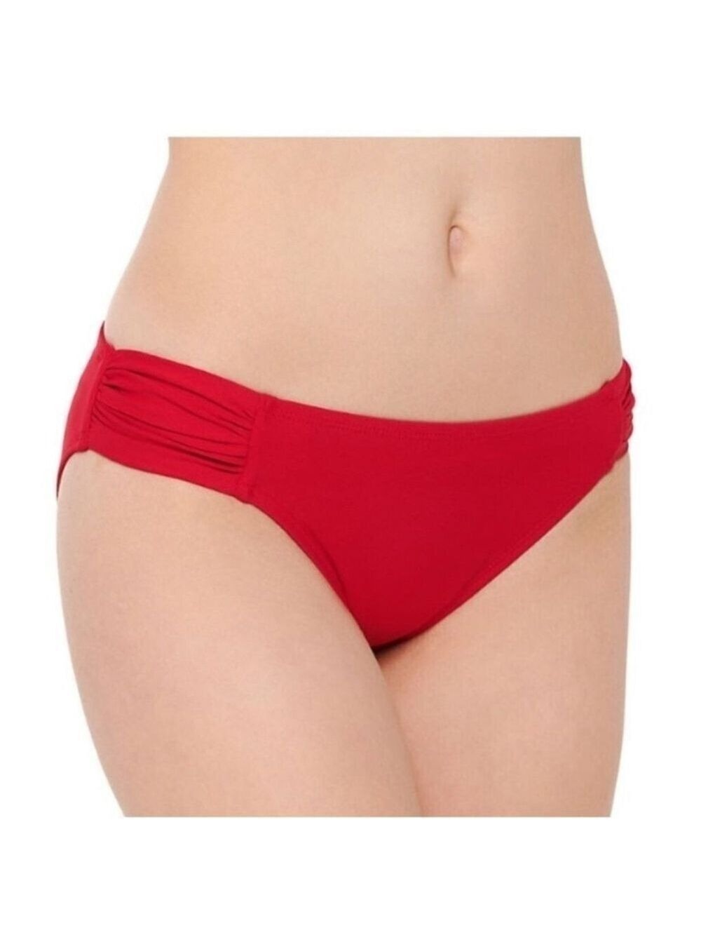 Apt 9 ruched side red hipster bikini bottom Woman's size XXL
